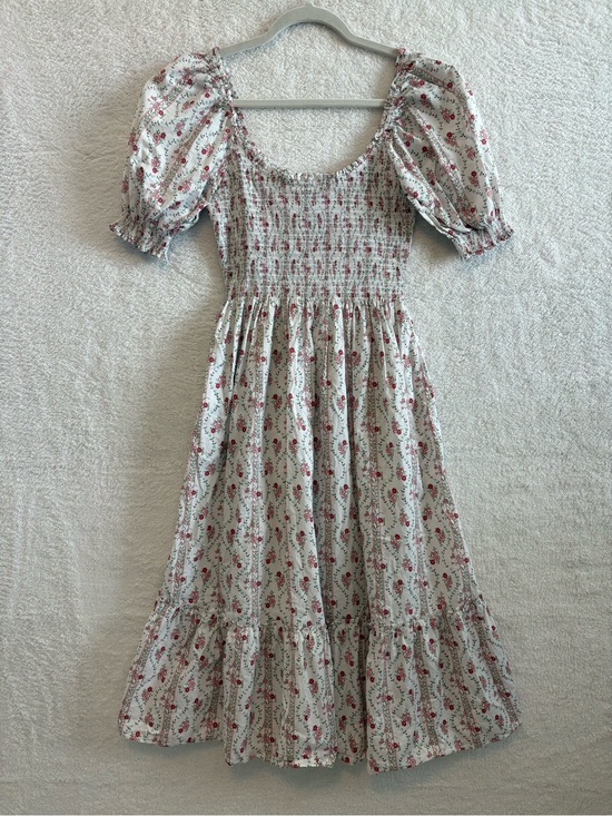 Hill House Dresses & Skirts - Hill House Louisa Nap Midi Dress Pink Vine Stripe Size Medium